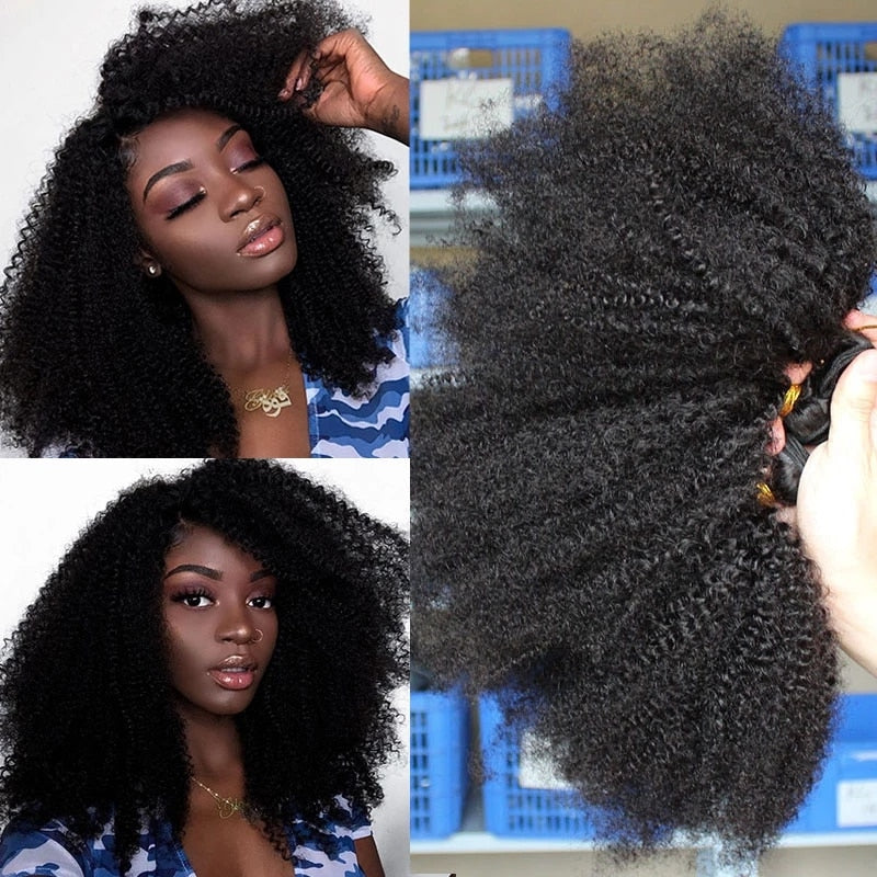 Mongolian Afro Kinky Curly Hair